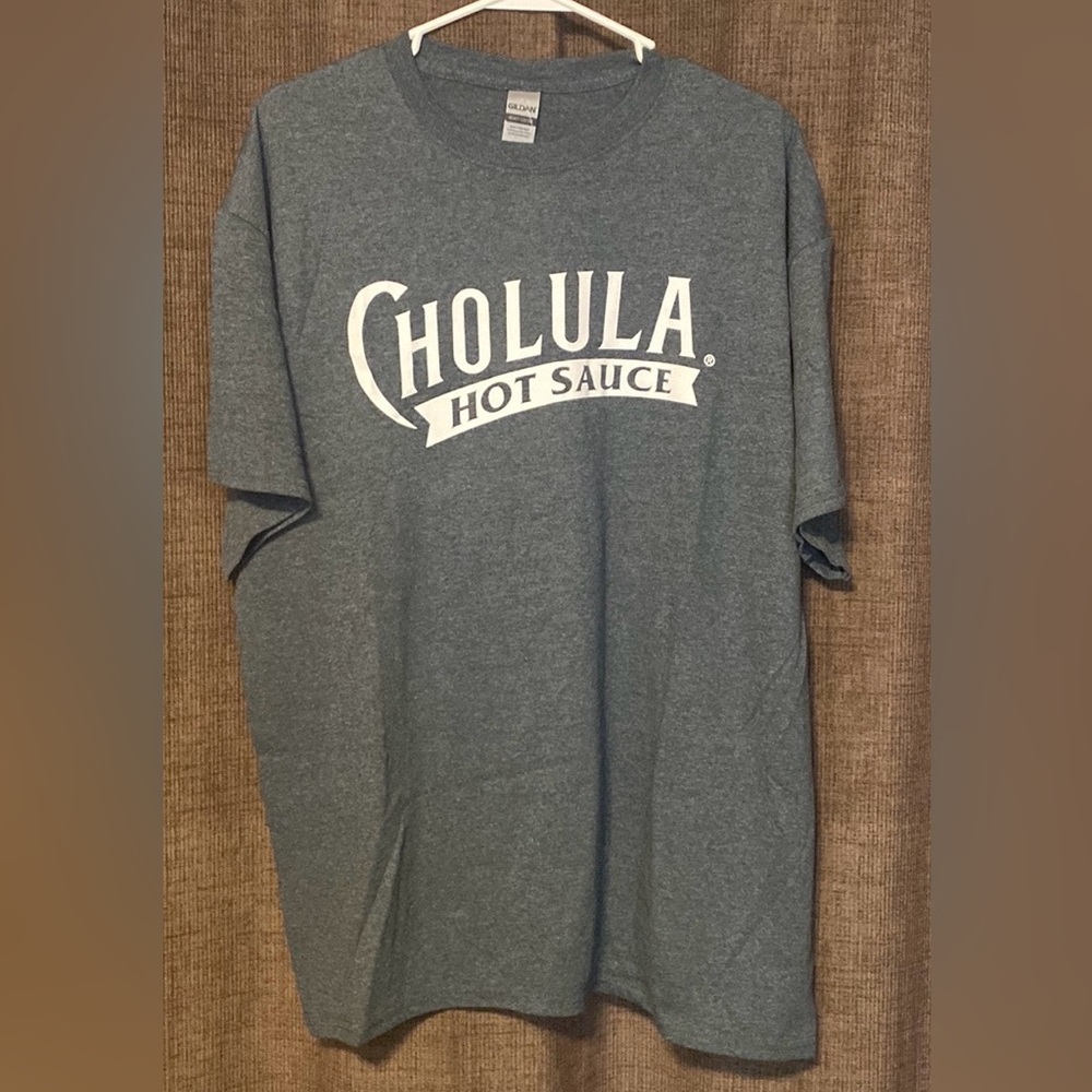 Choulula Hot Sauce Classic T Shirt by Gildan  Grey Mens XL NWT